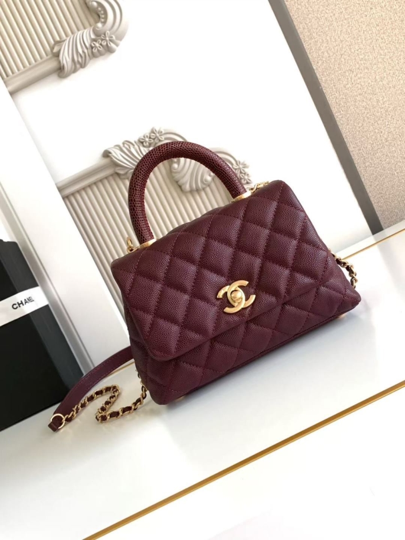 Ch**el top handle bags